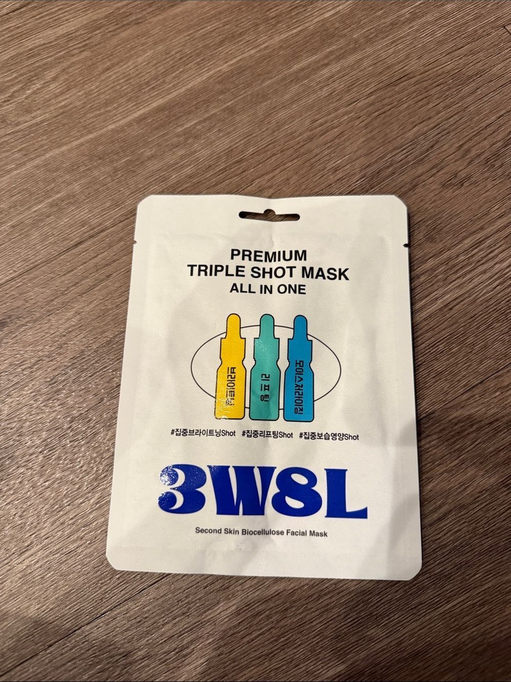 Korean Beauty Premium Triple Shot Mask – White Facial Sheet Mask (White)